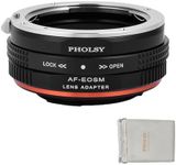 PHOLSY Lens Mount Adapter Compatible with Sony A to EF-M with Aperture Control Ring Compatible with Sony A Minolta AF Lens to Canon EF-M (EOS M) Camera EOS M, M2, M3, M5, M6, M10, M50, M100, M200