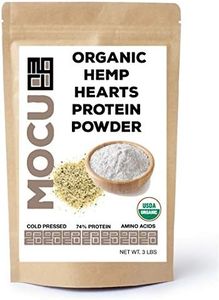 Get Chia Organic Hemp Heart Protein Powder-74% | 22 Grams Protein Per Serving I Cold Processed & Stored | Made from The Hemp Heart | (6 LBS (2 X 3 LB Bags)