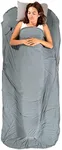 Klymit Nest Sleeping Bag Liner, Warm Weather Sleeping Bag Insert, Gray, L