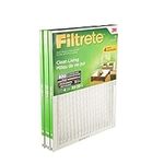 Filtrete 20x25x1 Furnace Filter, MPR 600, MERV 7, Clean Living Basic Dust 3-Month Pleated 1-Inch Air Filters, 4 Filters