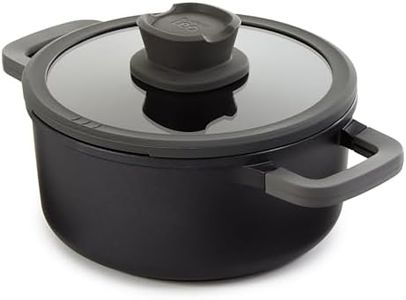 BergHOFF Stone+ Covered Ceramic Non-Stick Casserole Pan, 20 cm / 2.7 Litre