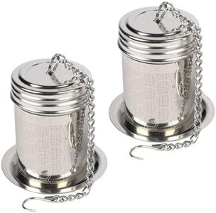 2 Pack Tea Infuser for Loose Tea,Tea Infusers for Loose Tea,304 Stainless Steel Loose Leaf Tea Infuser Set with Ultra-Fine Mesh Filter and Drip Tray,Brew Tea,Spices & Seasoning