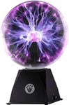 Kicko Purple Plasma Ball - 6 Inch - Nebula, Thunder Lightning, Plug-in - for Parties, Decorations, Prop, Kids, Bedroom, Home