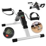 Raganet, Fitness Pedal Exerciser, Folding Leg Training Exercise Bike with LED Display and Adjustable Resistance, Professional or Home Use, Rehabilitation and Strengthening