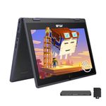 ASUS 11.6" HD 2-in-1 Touchscreen Laptop, Intel Celeron N100, 4GB RAM, 1.12TB Storage(128GB SSD+1TB Docking Station Set), Intel UHD Graphics, WiFi 6, Webcam, Win11 Pro, Gray