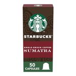 Starbucks by Nespresso Original Line, Single-Origin Sumatra, Dark Roast Coffee, 50-count Espresso Pods