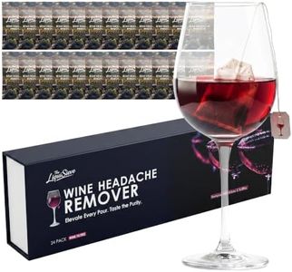 Wine Filters 24 Pack for Red & White Wine, Wine Purifier, Individually Wrapped Single-Use Wine Filter Sticks, Ready in 3 Minutes, Portable Wine Accessories for Wine Tastings & Travel