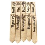 Set of 10 Herb Plant Markers Sticks - Garden plant identifier stakes