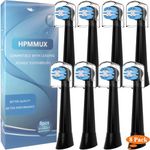 Replacement Toothbrush Heads Compatible with Oral b iO 3/4/5/6/7/8/9/10 Series Electric Toothbrush, Premium Grade US Dupont Bristles, Black, 8 Pack