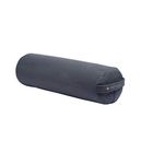 Manduka Yoga Round Bolster Pillow - Firm, Removable eQua Cover, Easy Carry Handle - Thunder Grey, 27" x 9" x 9"