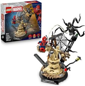 LEGO® ǀ Marvel Epic Battle: Spider-Man vs. Sandman and Venom 76334 Super Hero Building Toy for Boys and Girls Aged 9+ - Collectable Play-and-Display Set with 3 Minifigures- Kids’ Birthday Treat Idea