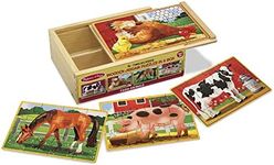 Melissa & Doug - Farm Puzzles In A 