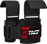 FITPACT Weight Lifting Hook Straps Wrist Support Training Gym Bodybuilding Powerlifting Weightlifting Adjustable Non Slip Workout Deadlift Chin up Padded Barbell Grips (Comes in Pair)