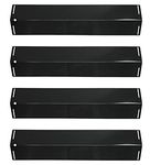 LOKHING 92151 (4-Pack) BBQ Spares Gas Grill Replacement Parts Porcelain Steel BBQ Heat Plates Gas Grill Heat Shields Tent for Charbroil, Grillware, Grill Chef, Uniflame and Others Models Gas Grill