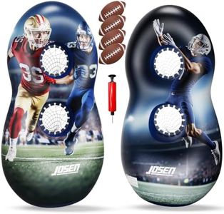 JOSEN 63” Inflatable Football Toss Game, Indoor/Outdoor Party Sports Toy for Kids & Adults
