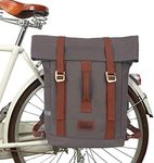 TOURBON Waterproof Canvas Bicycle Bike Laptop Pannier Backpack Travel Daypack School Bag For Outdoor Travel Riding