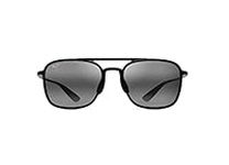 Maui Jim Unisex's Keokea W/Patented Polarizedplus2 Lenses Sunglasses, Black/Neutral Grey Polarized, Medium