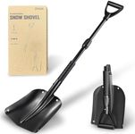 ZIHUA Car Snow Shovel for Vehicle,39" Folding Emergency Snow Shovel for Car,Snow Shovel for Car Driveway with Comfortable D-Grip Handle Portable,Car Trunk Snow Shovel (Black)