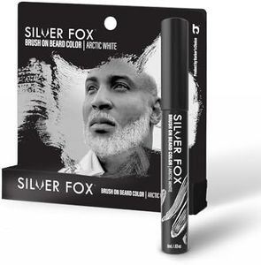 Godefroy Silver Fox Beard and Hair Temporary White Color Brush for Men- Instantly Brighten White Beards, Less Yellow, Easy Application, Natural Look