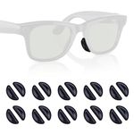 Fukaisu 10 Pairs Eyeglass Nose Pads for Ray-Ban Meta Wayfarer, Anti-Slip Silicone Nose Grips Replacement Smart Glasses Piece Parts Accessories for RW4006/4008 & Gen2 RW4012