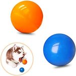 DLDER Dog Balls Puppy Chew Toys for Teething,Small Solid Rubber Bouncy Balls for Dogs,100% Safe & Non-Toxic,Floating Dog Toy Balls for Small Medium Dogs Aggressive Chewers to Fetch,Chew, Play.