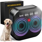 Anti Barking Device for Dogs, Ultrasonic Dog Barking Device with 3 Modes, Rechargeable Dog Barking Deterrent Devices Up to 33FT Effective Range, Dog Bark Stopper for Indoor Outdoor Use (Black)