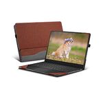 Honeycase Case Cover for 13.5 inch Microsoft Surface Laptop 6/5/4/3/2 Computer (NOT FIT Surface Studio & Surface Book),PU Leather Protective Hard Shell Case,Brown