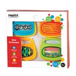 Halilit Mini Orchestra Baby Gift Set. Includes 4 Colourful Musical Instruments My Bell, Tambaring, Clip Clap and Rock ‘n’ Roll Rattle, Suitable for Boys & Girls from 6 months +