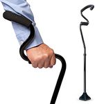 StrongArm Comfort Cane + Self Standing Lightweight Adjustable Walking Cane + Stabilizes Wrist & Provides Extra Support & Stability + Ergonomic Forearm Grip + Canes for Men & Women + FSA/HSA Eligible