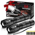 Victoper LED Flashlight 2 Pack, Bri