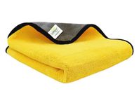 SOFTSPUN 900 GSM, Microfiber Double Layered Silk Banded Edge Cloth 40x60 Cms 1 Piece Towel Set, Extra Thick Microfiber Cleaning Cloths Perfect for Home, Kitchen, Cars, Furniture and More.