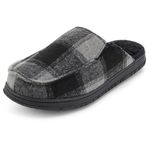 Eddie Bauer Men's Oliver Slippers | House Slippers for Men | Cushioned Footbed Lightweight Slip-On Bedroom Shoes with Rubber Outsole