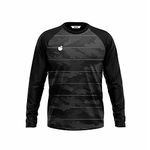 Inkholic Men's Round neck Full sleeve Reglan Printed Sports T-shirt 400 (X-Large) Black