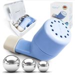 Murlancra Lung Exerciser and Mucus Clearing Device Breathing Mucus Clearing Relief Remover, Blue