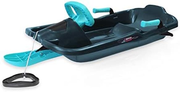 POWERSHOT Luge avec Volant pour Enfant – avec Freins – avec Corde pour Tirer la Luge Sport