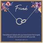 IEFLIFE Friendship Gifts for Women, Infinity Circle Necklace Friendship Gifts Friendship Necklace for Women