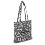 Bella Taylor Large Tote | Lightweight Quilted Fabric Tote Bags for Women, Bicolor Floral Black, Large