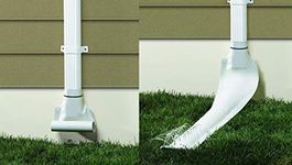 Frost King DE46WH 46" x 8.5" White Automatic Roll Out Downspout Extender - Quantity 8