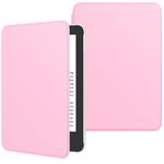 MoKo Case Fits 6" All-New Kindle (11th Generation-2024/2022 Release), Lightweight Shell Cover with Auto Wake/Sleep for Kindle 2024/2022 11th Gen e-Reader, Nosegay Pink