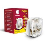 Wipro Northwest 16 Amp 3-Pin Plug Top with Solid Brass Pins and an Indicator | Suitable for AC, Geyser, Microwave etc.| Made of FR Grade Polycarbonate (Pack of 1, White)