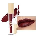 Oulac Liquid Matte Lipsticks for Women, Brown Red Lipstick Long Lasting，High-Pigmented, Lightweight, Waterproof, Non-Stick Cup, Infused With Rose Damascena Oil, Vegan & Cruelty-Free, 4.5ml, M18