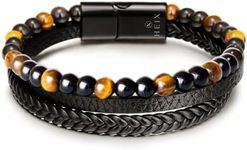 Mens Multilayer Natural Tiger Eye S