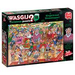 Wasgij Christmas 18, Gingerbread Showstopper - 2 x 1000 Piece Puzzles - Festive Fun Set of 2 Adults Jigsaw Puzzles - 100% Recycled Cardboard - 2 in 1, 1000pc Puzzle Set with Box Image Puzzle - Jumbo