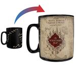 Morphing Mugs Harry Potter Marauders Map"I Solemnly Swear" Heat Sensitive Ceramic Coffee Cup Hidden Image Heat Reveal Clue Mug - 16 Ounces