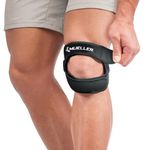 Mueller 59857 Patella Tendon Knee Support - Wrap Around Compression Max Knee Strap, Black