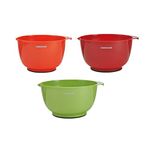 Farberware 5216128 Professional Plastic Mixing Bowls, Assorted