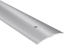 Carpet Cover 70mm WIDTH 0.93M Aluminium Threshold Strip Door Floor Trim Transition Bar TMW Profiles (Silver)