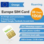 Europe Orange SIM Card 28 Days, EU 