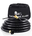 rVandtt 35ft RV Grey/Black Tank Cleanout Water Hose 5/8" - Sanitation Water Hose for RV with Storage Bag - Anti-Kink, Grey/black tank Rinse Hose. Quality RV Accessories