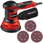 Einhell Rotary Sander TC-RS 425 E (425 W, Sanding disc Ø 125 mm, max. Vibration Rate 26,000 RPM, resonant Circuit 2.5 mm, incl. Sandpaper 1x P60, P80, P120 Each)